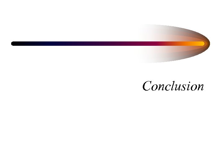 Conclusion 