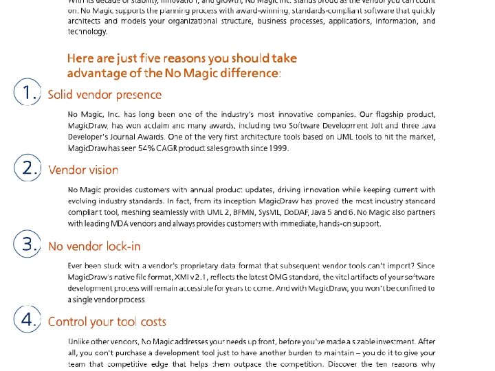 Magic. Draw, Inc. 2003 -2008 No Magic, Inc. Duplication and distribution is strictly prohibited