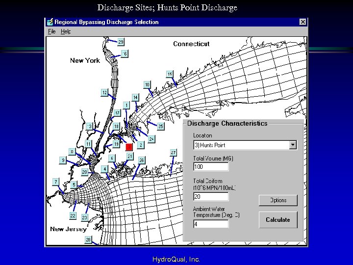 Discharge Sites; Hunts Point Discharge Hydro. Qual, Inc. 