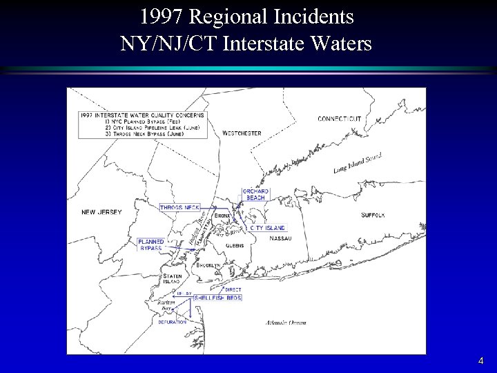 1997 Regional Incidents NY/NJ/CT Interstate Waters 4 