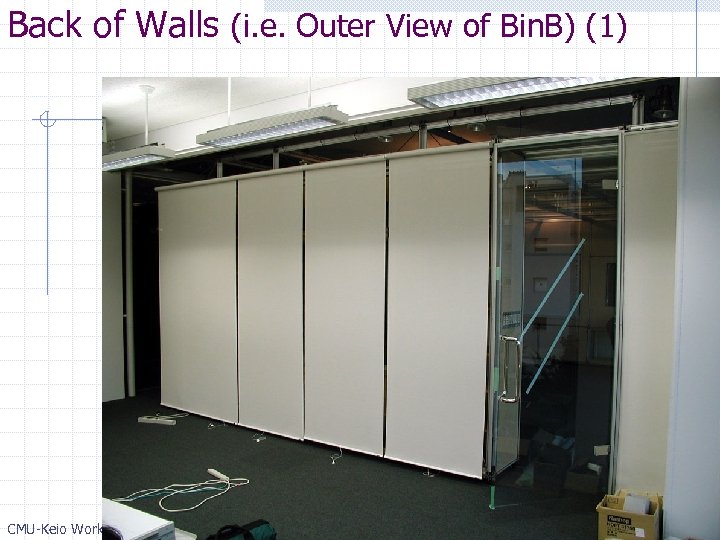 Back of Walls (i. e. Outer View of Bin. B) (1) CMU-Keio Workshop on