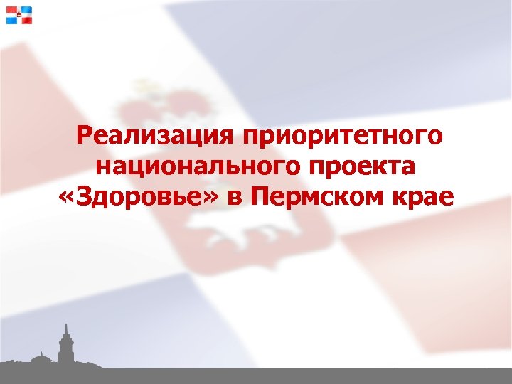  Реализация приоритетного национального проекта «Здоровье» в Пермском крае 