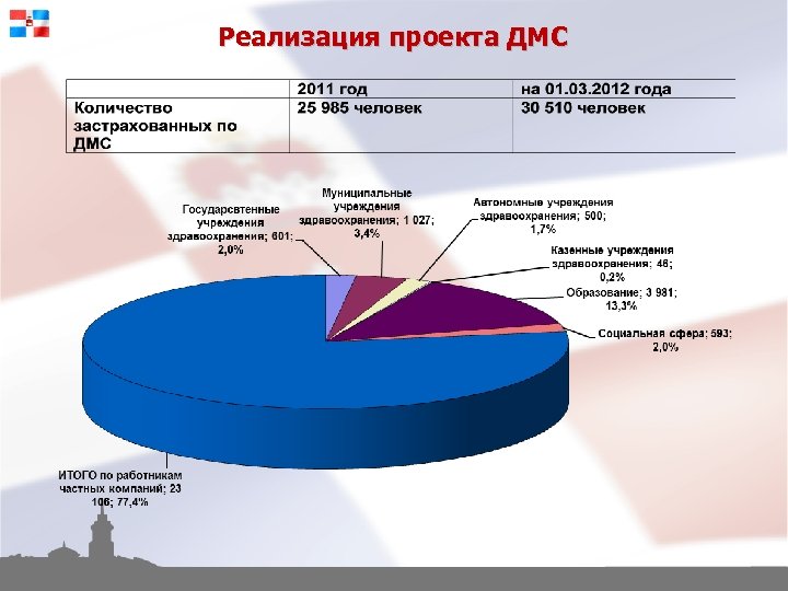 Реализация проекта ДМС 