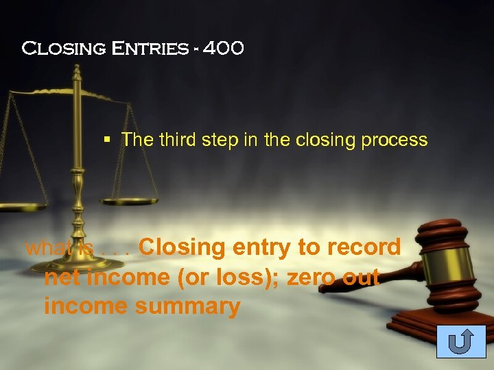 Closing Entries - 400 § The third step in the closing process what is.