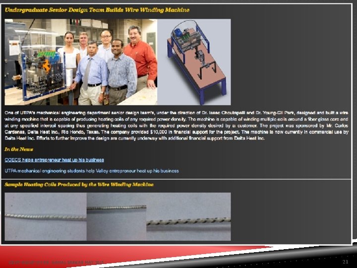 COPY RIGHT OF DR. KAMAL SARKAR MAY 2015 21 