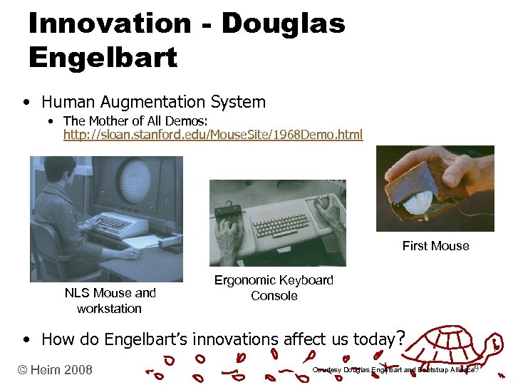 Innovation - Douglas Engelbart • Human Augmentation System • The Mother of All Demos:
