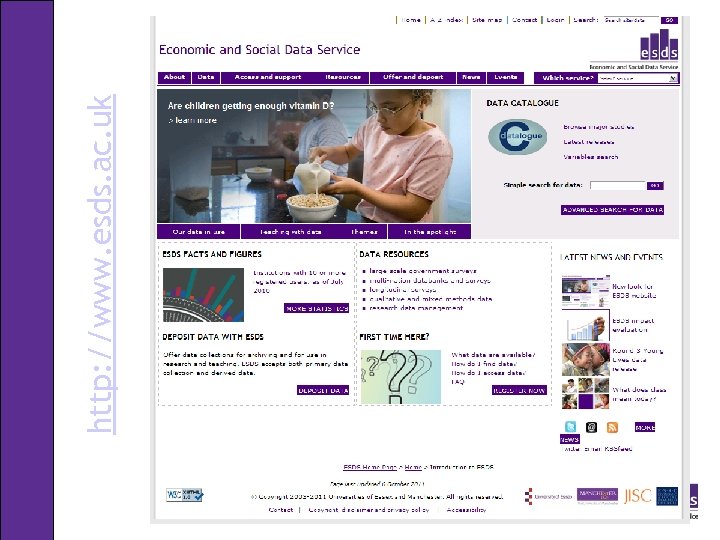 http: //www. esds. ac. uk 