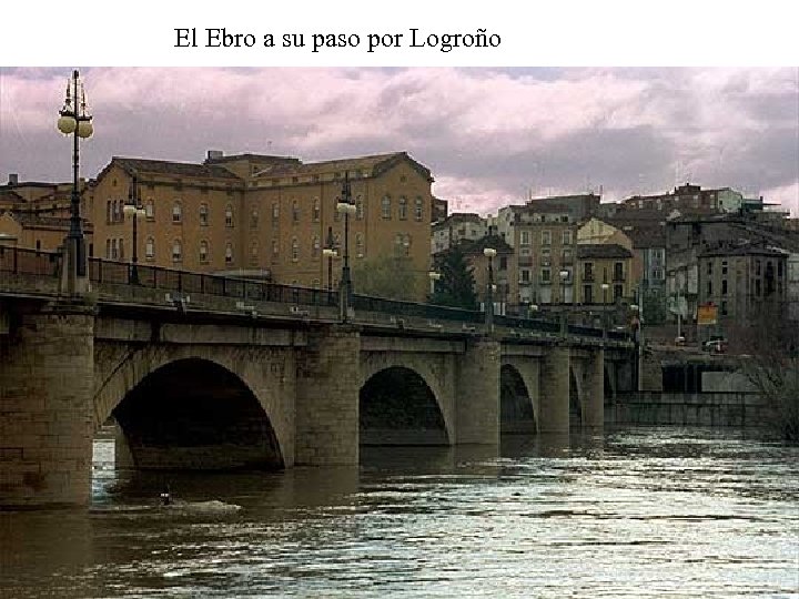 El Ebro a su paso por Logroño 