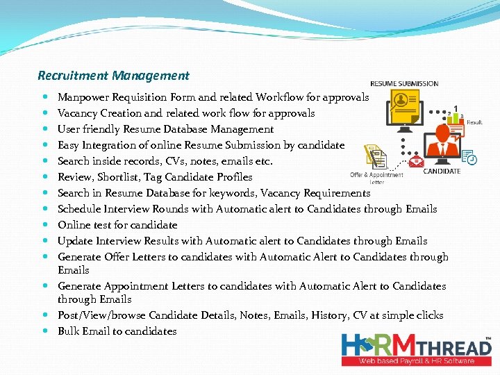 Recruitment Management Manpower Requisition Form and related Workflow for approvals Vacancy Creation and related