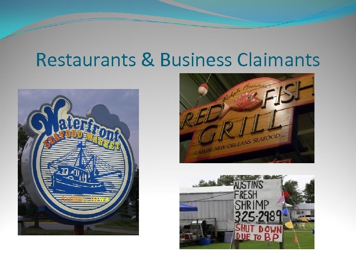 Restaurants & Business Claimants Ankey, Iowa 