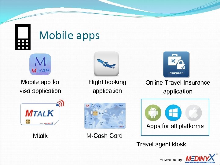 Mobile apps Mobile app for visa application Flight booking application Online Travel Insurance application