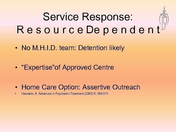 Service Response: R e s o u r c e De p e n