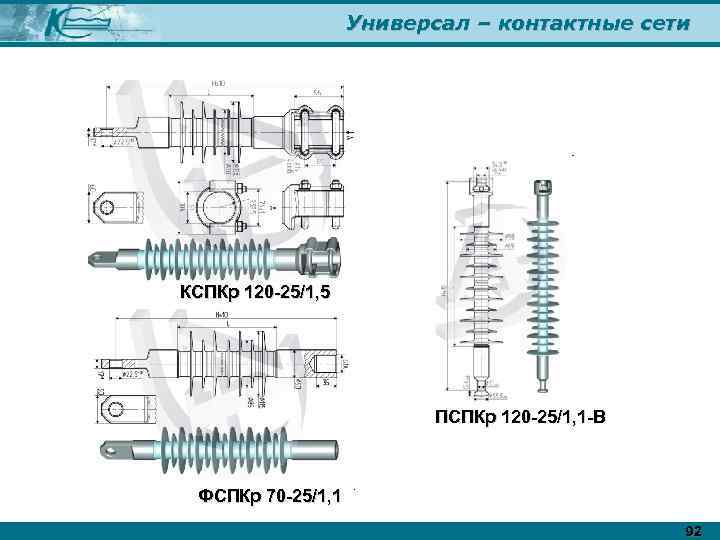 Универсал – контактные сети КСПКр 120 -25/1, 5 ПСПКр 120 -25/1, 1 -В ФСПКр