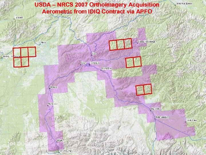 USDA – NRCS 2007 Orthoimagery Acquisition Aerometric from Update Orthoimagery IDIQ Contract via APFO