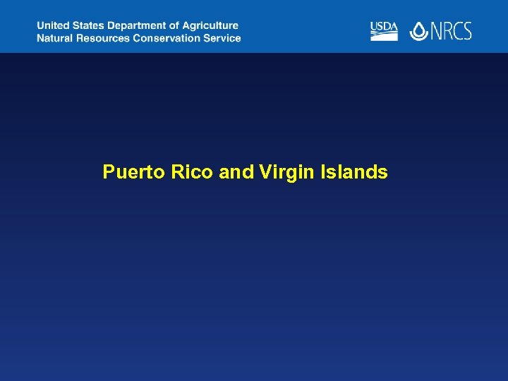 Puerto Rico and Virgin Islands 