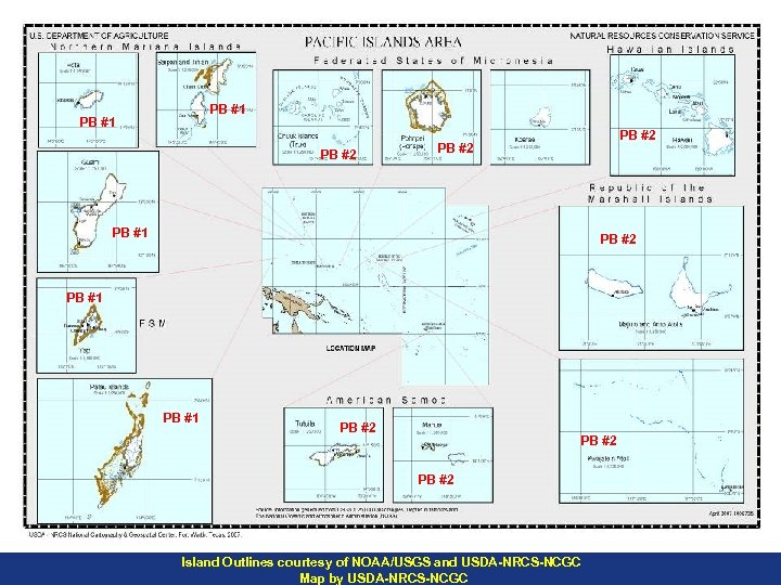 Orthoimagery Update PB #1 PB #2 PB #1 PB #2 Island Outlines courtesy of