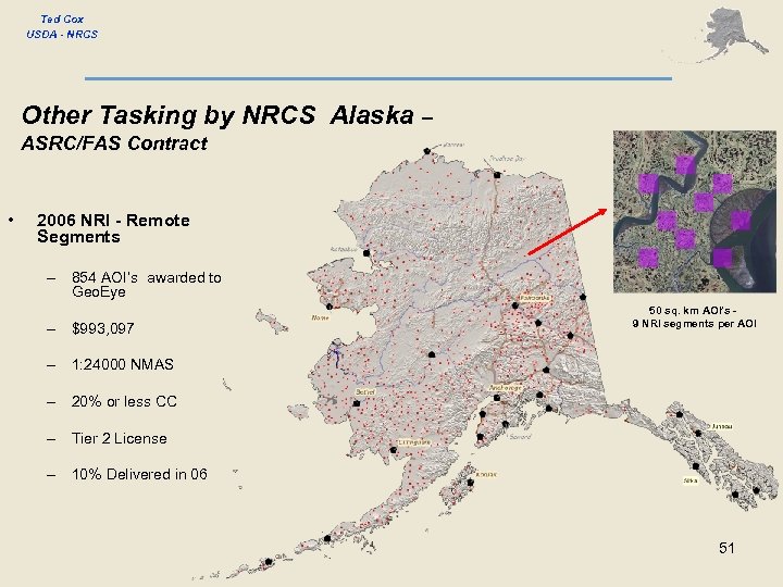 Ted Cox USDA - NRCS Other Tasking by NRCS Alaska – ASRC/FAS Contract •