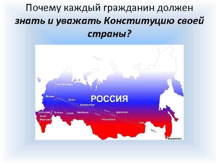 Почему каждый гражданин должен знать и уважать Конституцию своей страны? 