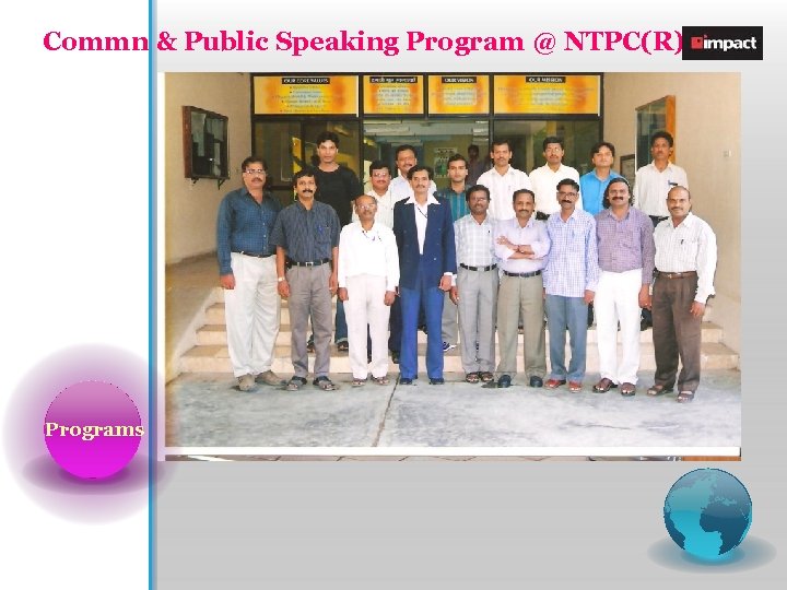 Commn & Public Speaking Program @ NTPC(R) Programs 