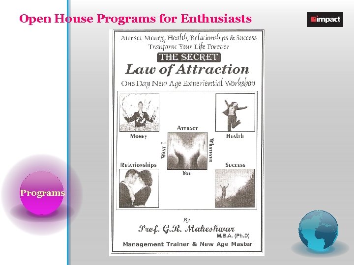 Open House Programs for Enthusiasts Programs 