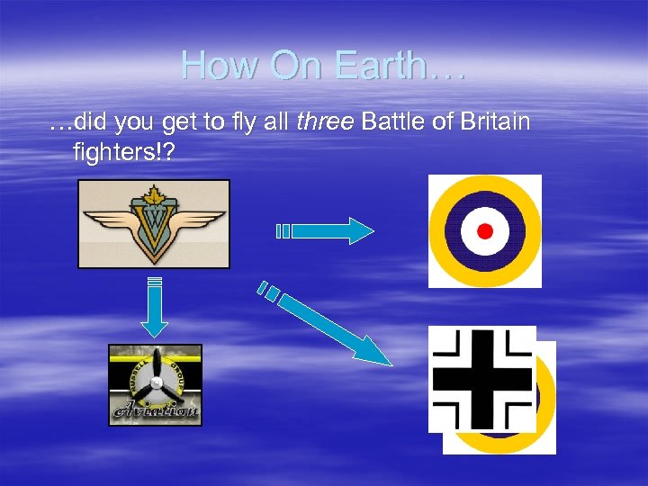 How On Earth… …did you get to fly all three Battle of Britain fighters!?
