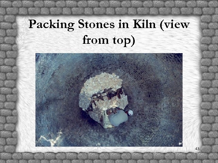 Packing Stones in Kiln (view from top) 43 