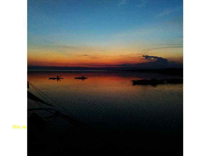 We were lucky enough to see it s. . . 