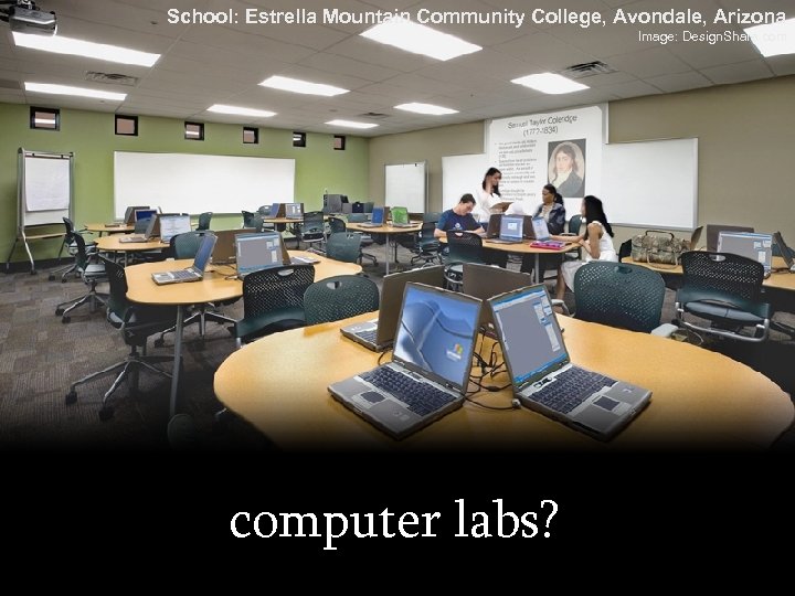 School: Estrella Mountain Community College, Avondale, Arizona Image: Design. Share. computer labs? 