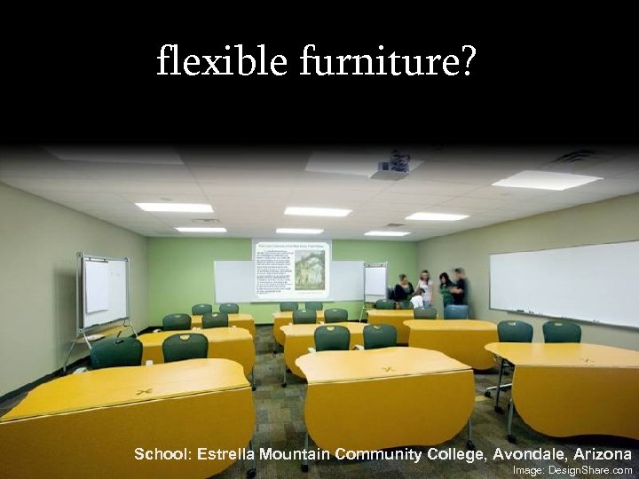 flexible furniture? School: Estrella Mountain Community College, Avondale, Arizona Image: Design. Share. com 