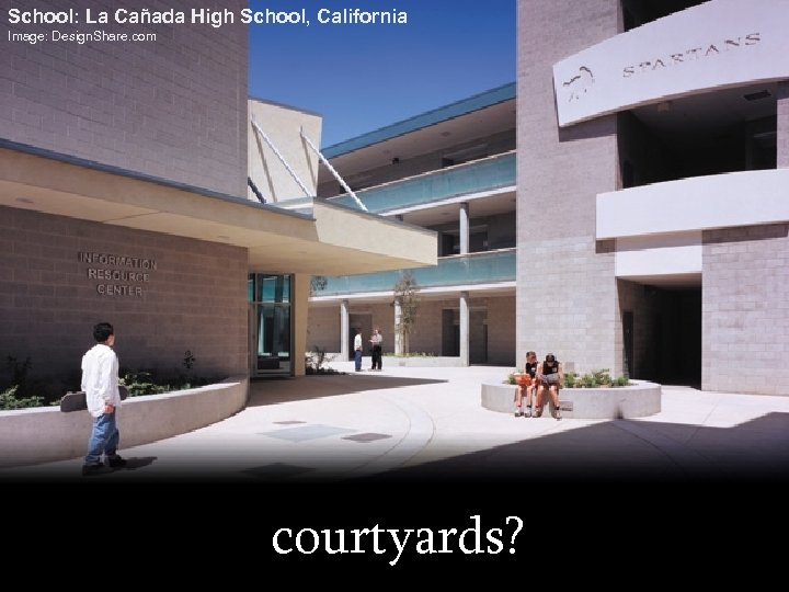 School: La Cañada High School, California Image: Design. Share. com courtyards? 