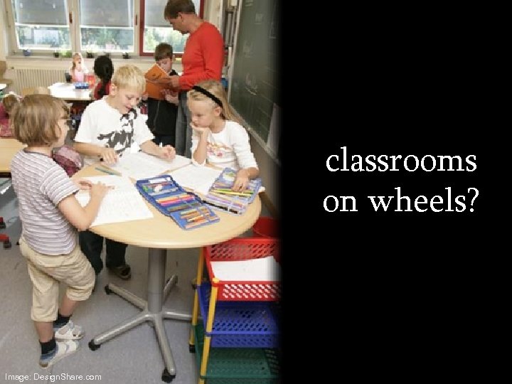 classrooms on wheels? Image: Design. Share. com 