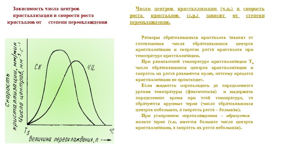 Кристаллизация при какой температуре