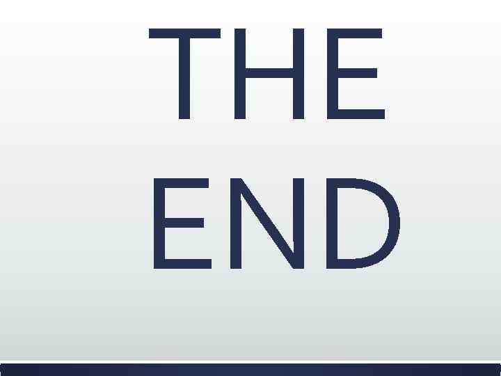 THE END 