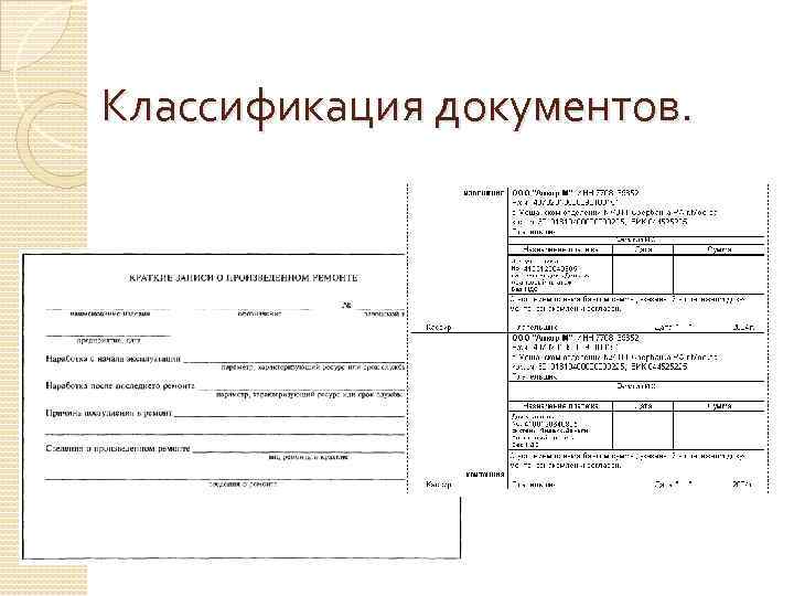 Классификация документов. 