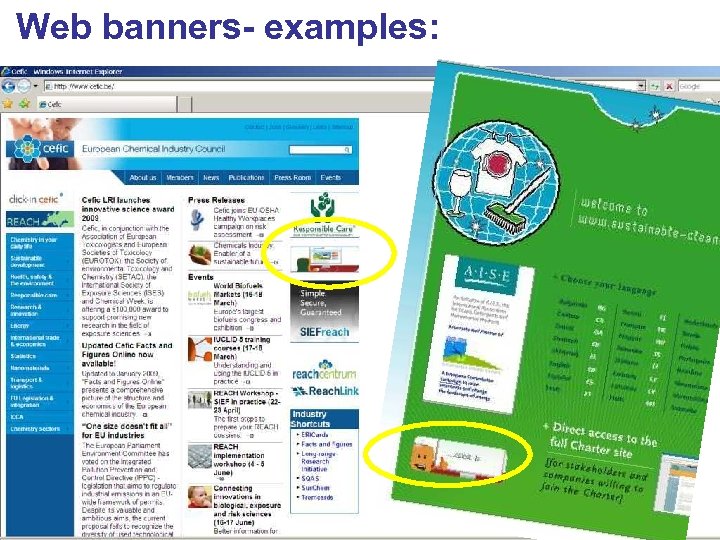 Web banners- examples: 