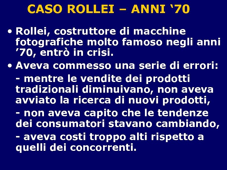 CASO ROLLEI – ANNI ‘ 70 • Rollei, costruttore di macchine fotografiche molto famoso