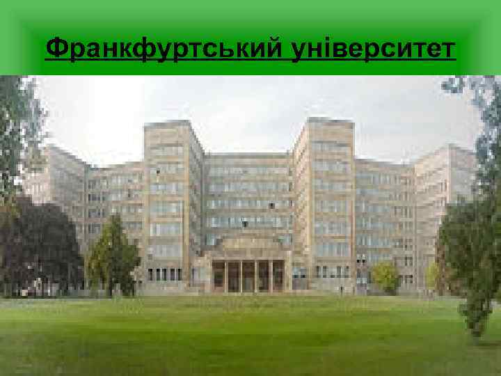 Франкфуртський університет 