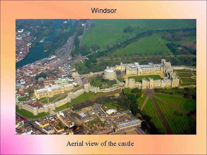 Windsor Aerial view of the castle 