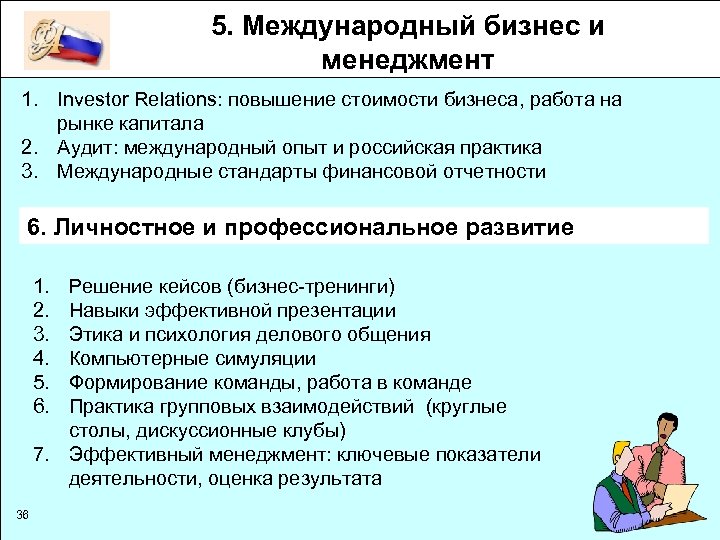 Мсфо 6. Стандарт стоимости бизнеса. Навыки эффективной презентации.