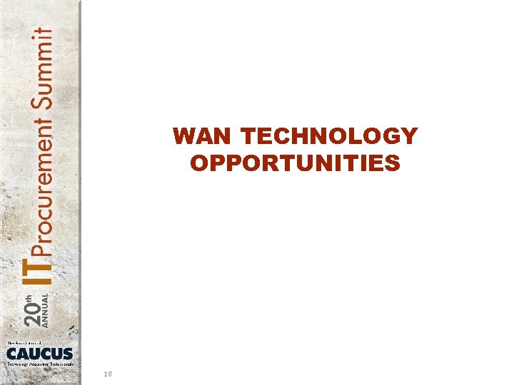 WAN TECHNOLOGY OPPORTUNITIES 18 