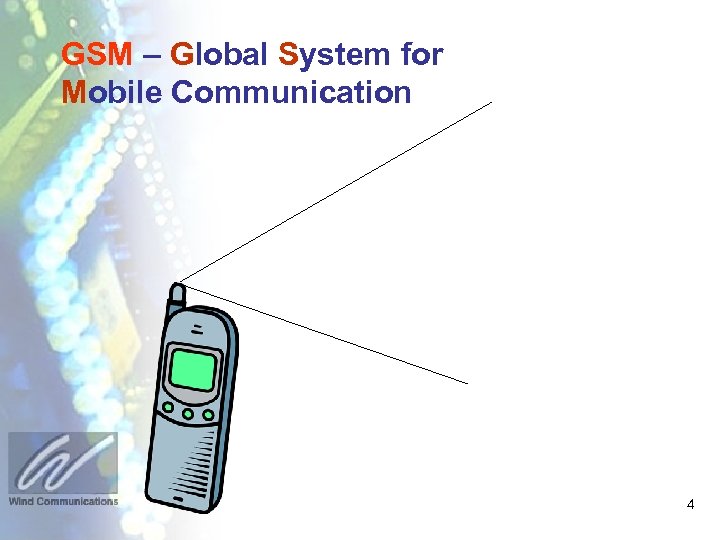 GSM – Global System for Mobile Communication 4 