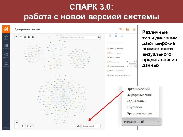 СПАРК 3. 0: работа с новой версией системы Различные типы диаграмм дают широкие возможности