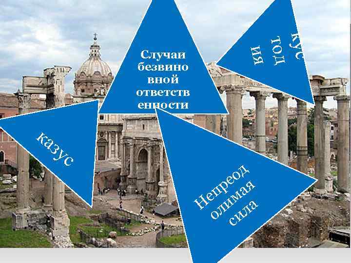 кус тод ия Случаи безвино вной ответств енности ка зу с од ре ая