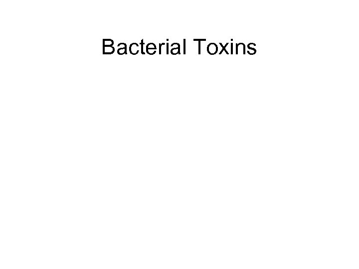 Bacterial Toxins 