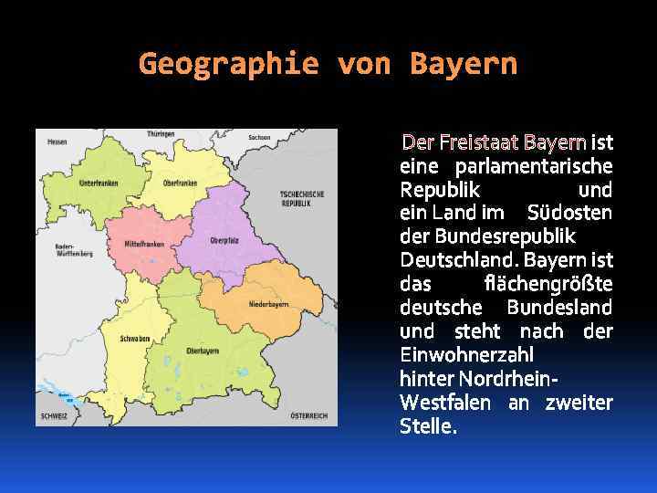 Der Freistaat Bayern Die Symbole des Freistaats