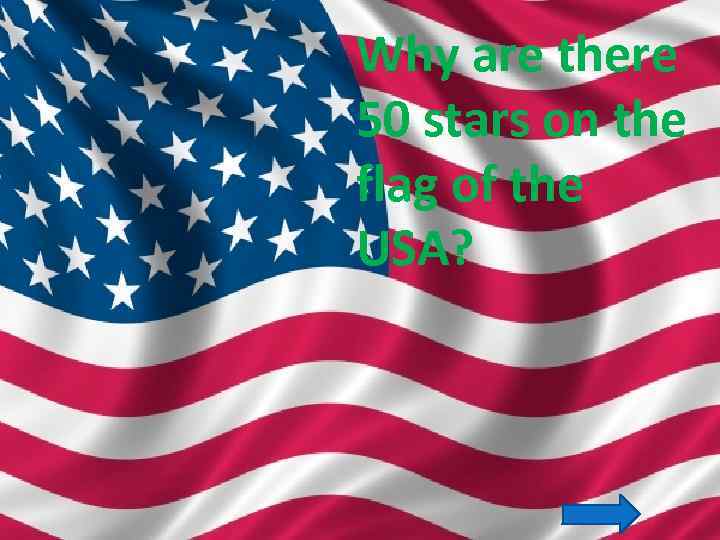 Why are there 50 stars on the flag of the USA? 