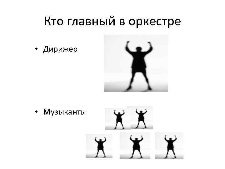 Кто главный в оркестре • Дирижер • Музыканты 