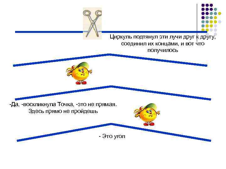 Циркуль подтянул эти лучи друг к другу, соединил их концами, и вот что получилось