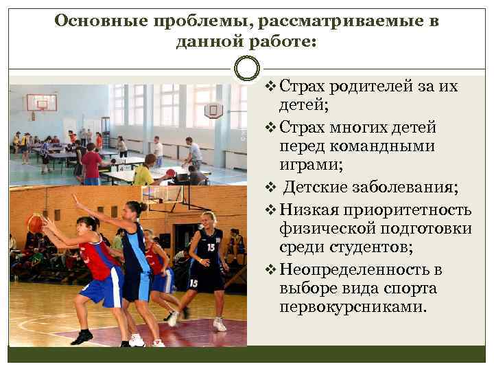 Основные проблемы, рассматриваемые в данной работе: v Страх родителей за их детей; v Страх