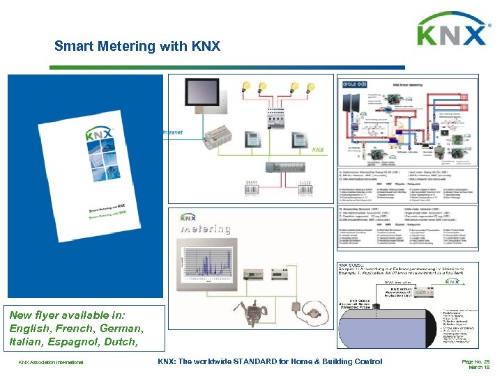 Smart Metering with KNX New flyer available in: English, French, German, Italian, Espagnol, Dutch,